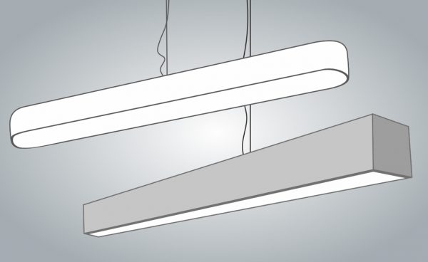 Линейный дизайнерский светодиодный светильник