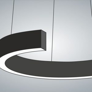 Дизайнерский светодиодный светильник-полукольцо Дуга