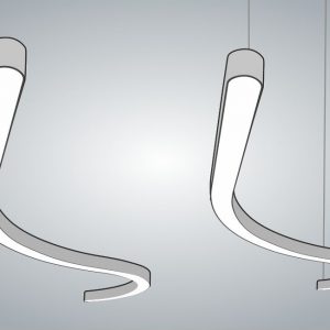 Дизайнерский светодиодный светильник Волна